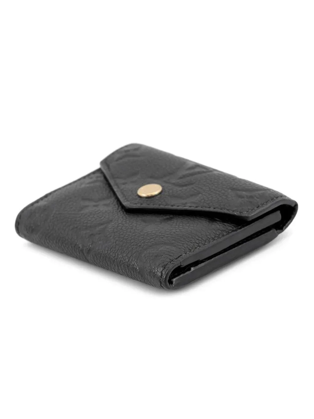 Louis Vuitton Trifold Wallet Monogram Empreinte Portefeuille Zoe Black
